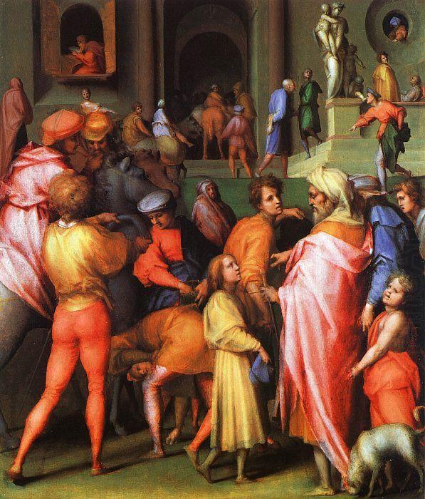 Joseph being Sold to Potiphar, Jacopo Pontormo